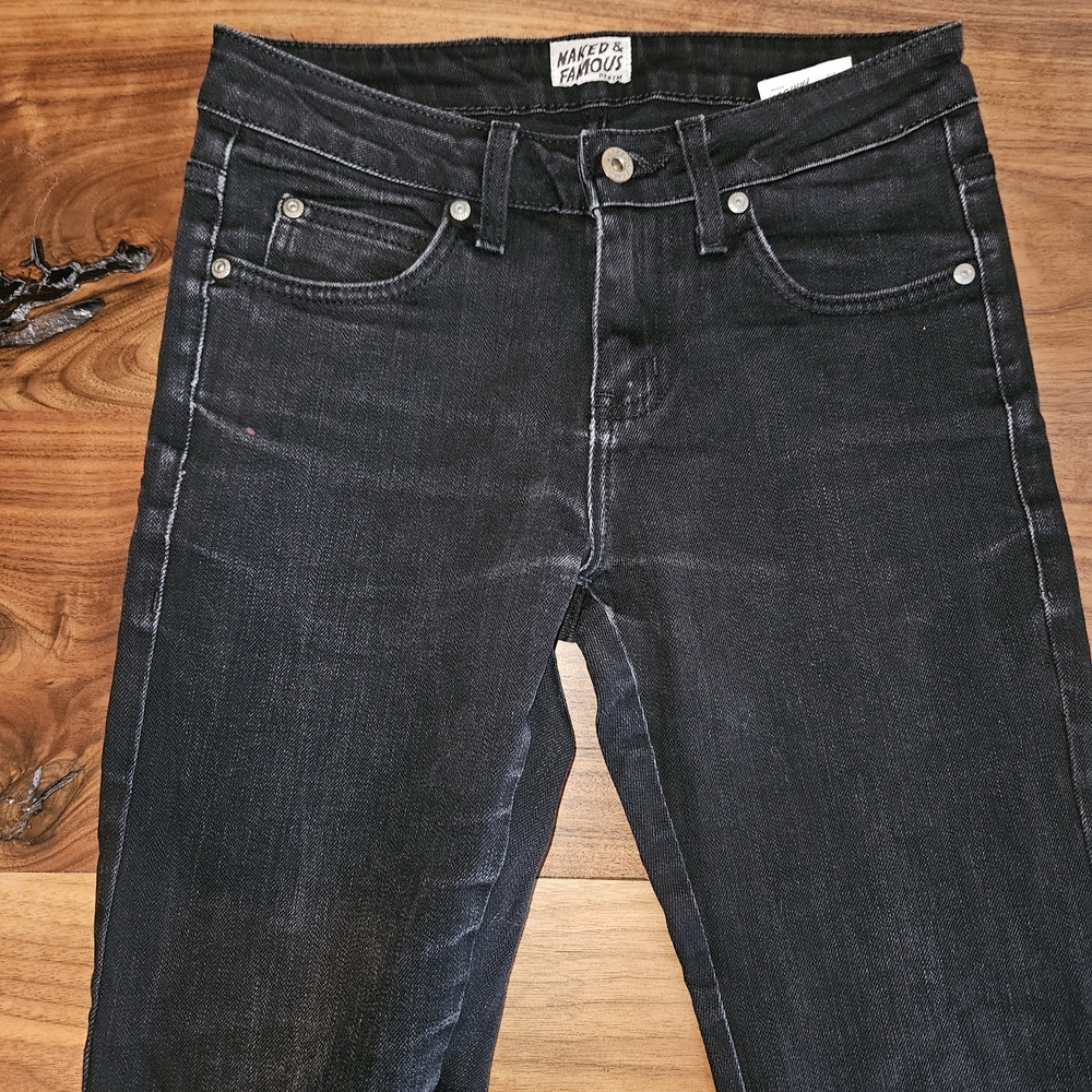 Naked & Famous Denim Men's Dark Gray Skinny Jeans